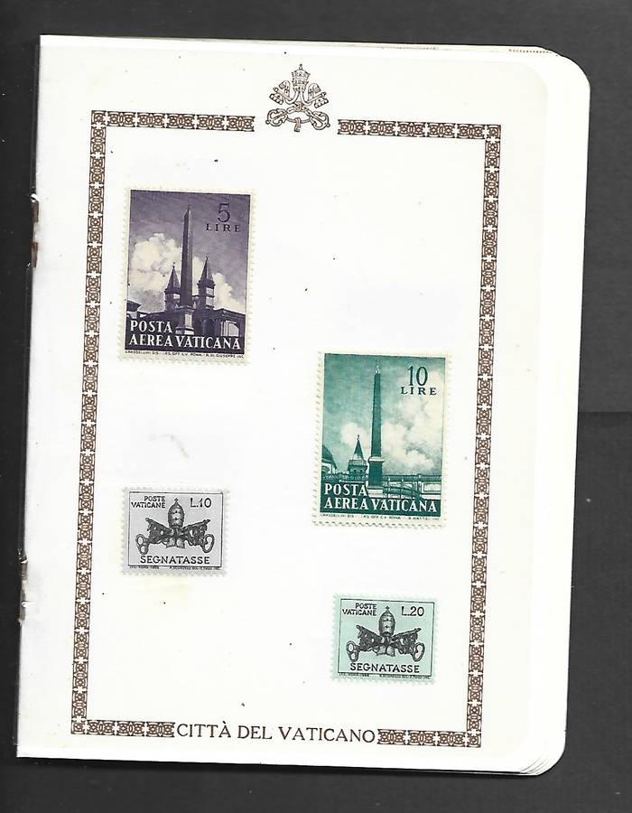 Raccolta di Francobolli, Vaticano, 1960s, 24 MH* stamps in souvenir booklet