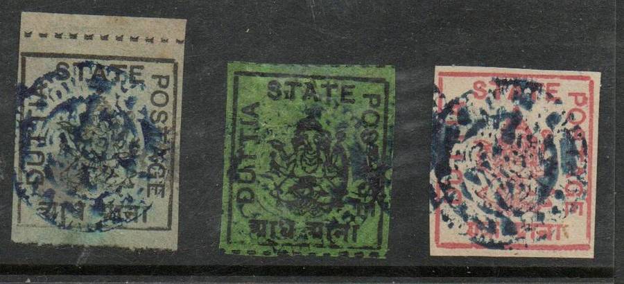 India, Dutia, scarce state issues