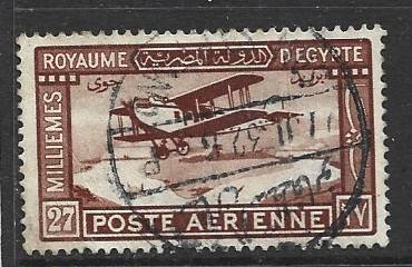 Egypt, 1926, Air, 27 m, brown,   used