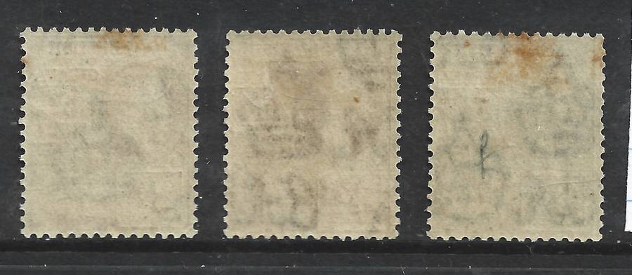 British Guiana GVR 1918 2c War Tax, 1922, 2c, 6c, 4c new colours, MH *