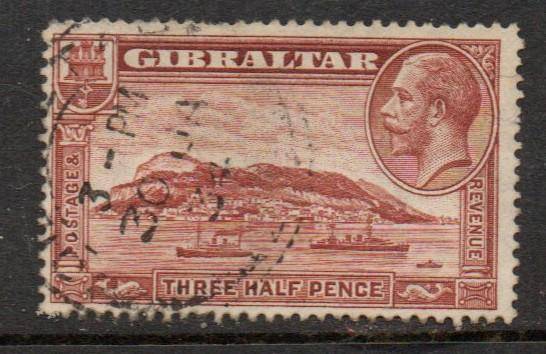 Gibraltar, GVR, 1931, 2 1 2d, red-brown, perf 13.5 x 14, used