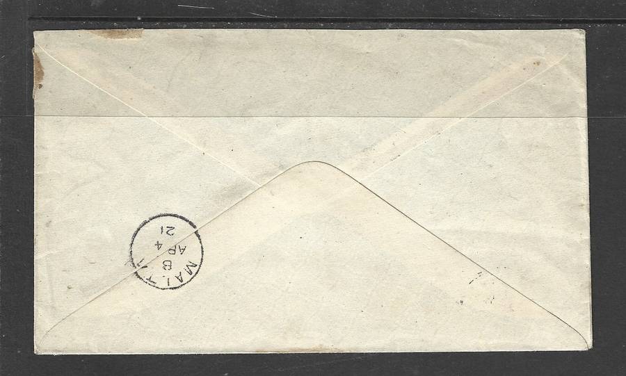 Egypt, 1921, 15 mills, registered envelope, ALEXANDRIA > MALTA