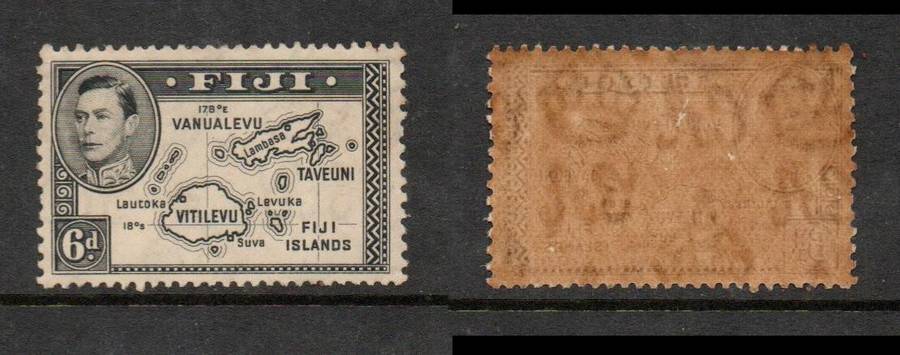 Fiji, GVIR, 1938, 6d, Die I, perf 13 x 12, MH *, heavy gum tone