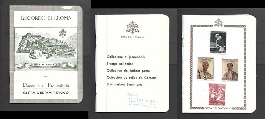 Raccolta di Francobolli, Vaticano, 1960s, 24 MH* stamps in souvenir booklet