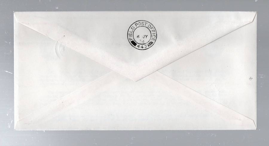 Exercise Occlusion Malawi Royal Engineers, July 1974, ZOMBA MALAWI 6 JY 74 cds FIELD POST OFFICE 443