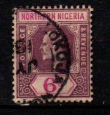 Nigeria, EVIIR, 1911, 6 dull & bright purple, cds used