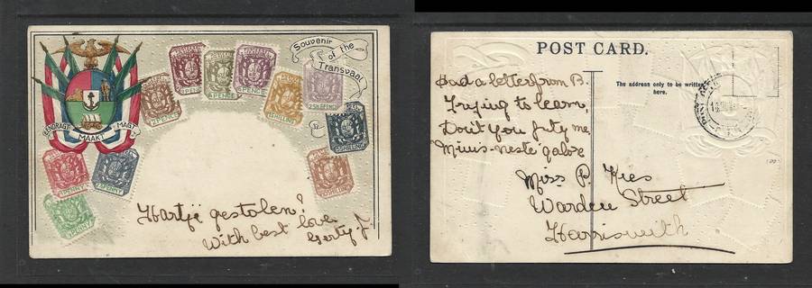 Ed. Ottmar Zieher Nº 54, Transvaal, used POST OFFICE ..... 14 NOV....O.R.C., c.d.s. Stamp removed