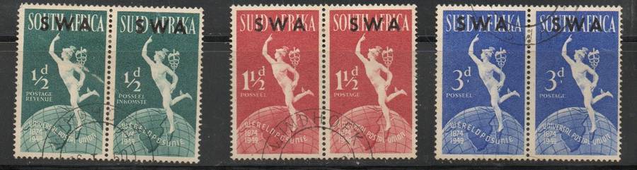 South West Africa 1949 U.P.U. Anniversary of S. Africa opt S.W.A used