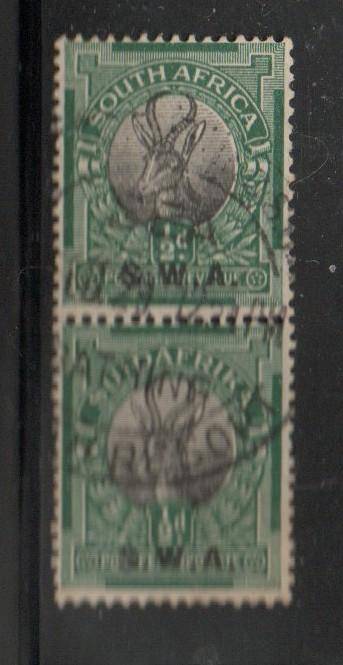 South West Africa. 1927, 1/2d of S.Africa (London ptg) perf 14 , opt  S. W. A, , used