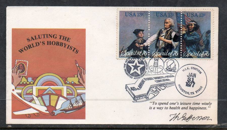 USA  40th Annual Hobby Industry America Convention H.I.A STATION HUSTON JA 31 77 cds