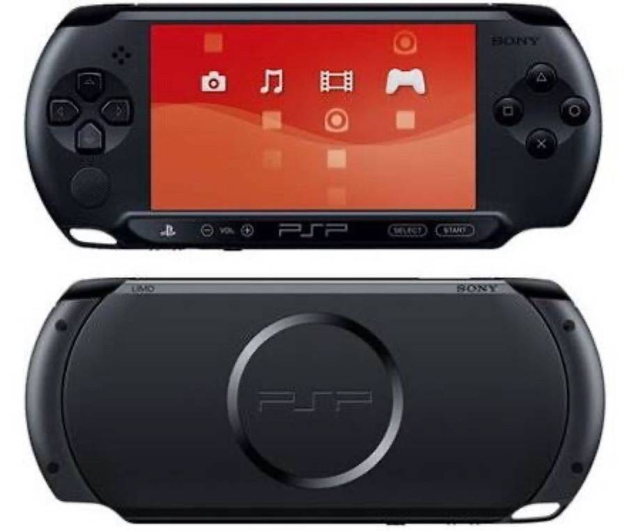 PSP Street E1004 (Black) + 4 Games