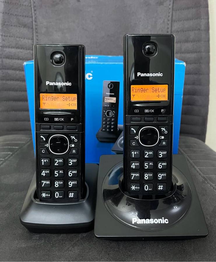 Panasonic KX-TG1712 Duo Cordless Dect Phones - Black