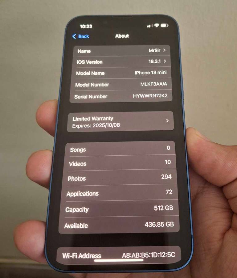 iPhone 13 Mini - 512GB - Blue