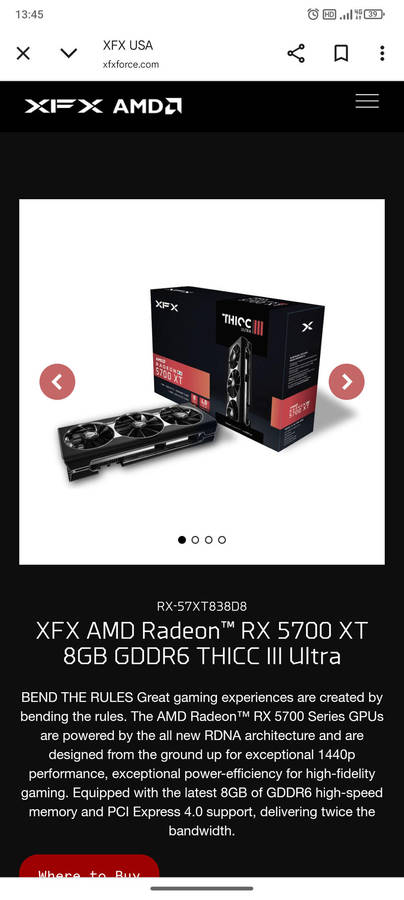 Rx 5700 xt