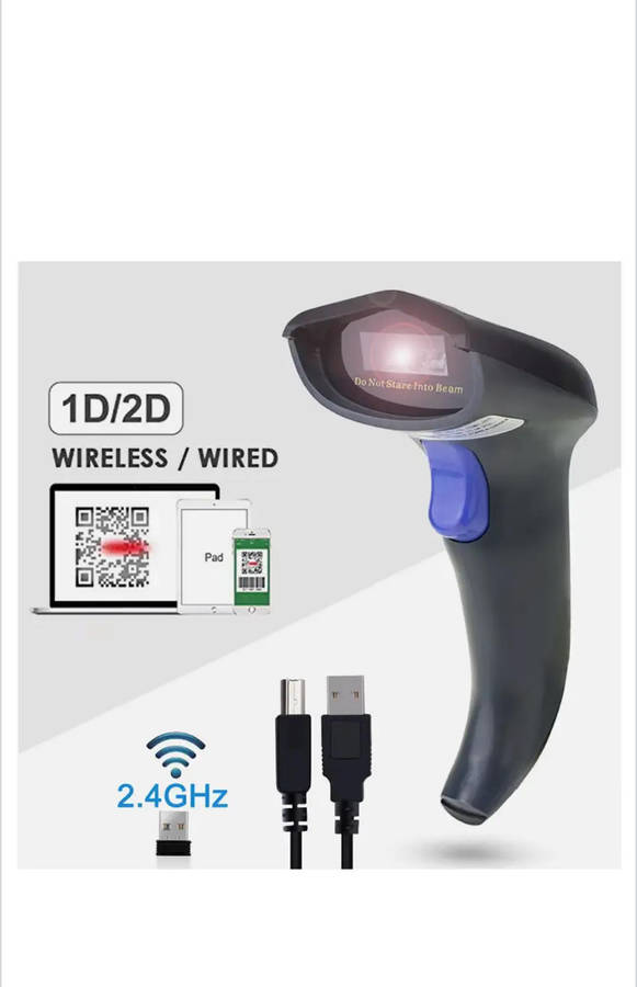 High-Speed Handheld Barcode Scanner 1D/2D Wireless