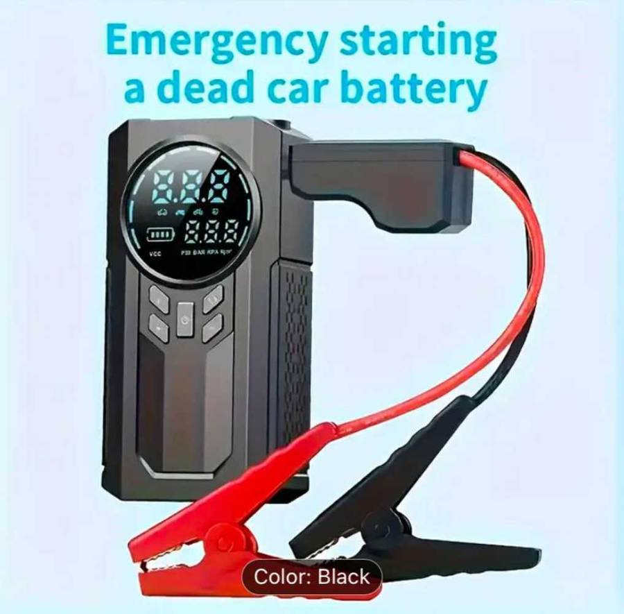 4 in 1 Car jumpstarter (1pc multifunction Portable Jumpstarter with Air compressor) GREAT SPECIAL