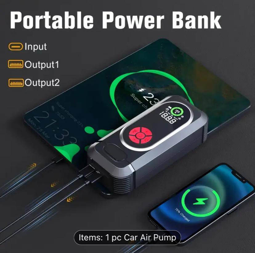 4 in 1 Car jumpstarter with Air compressor (Great product to have)