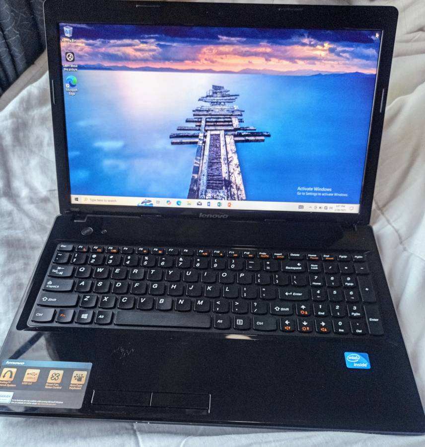 LENOVO G580 LAPTOP. 500GB HDD, 4GB RAM with MS OFFICE