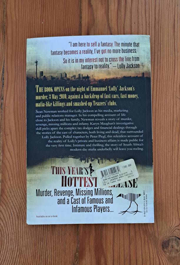 Lolly Jackson When Fantasy Becomes Reality By Sean Newman true crime South Africa SARS Mafia