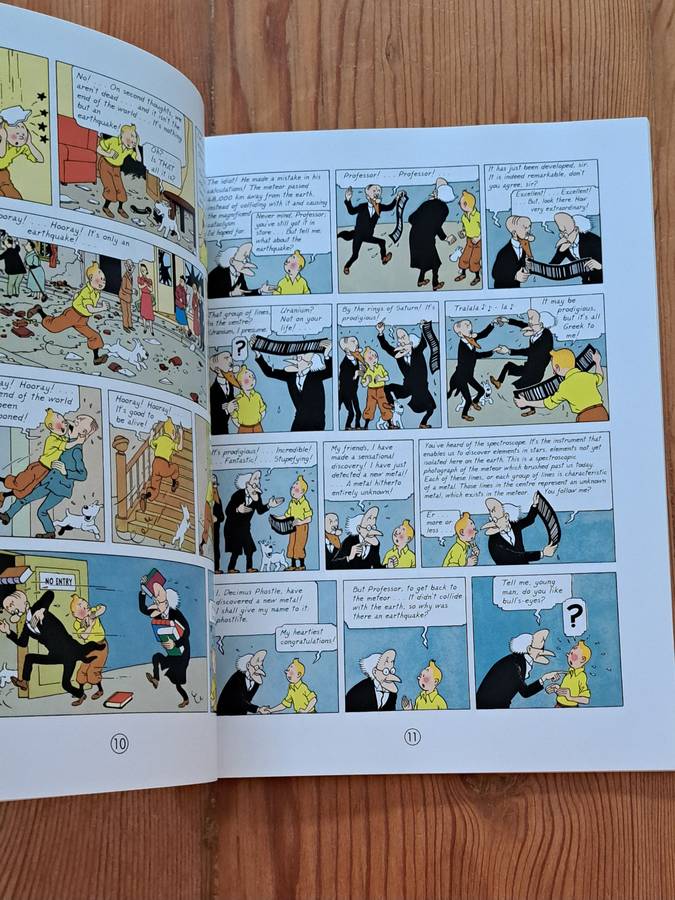 The Adventures Of Tintin The Shooting Star By Herge comic cartoon graphic novel classic
