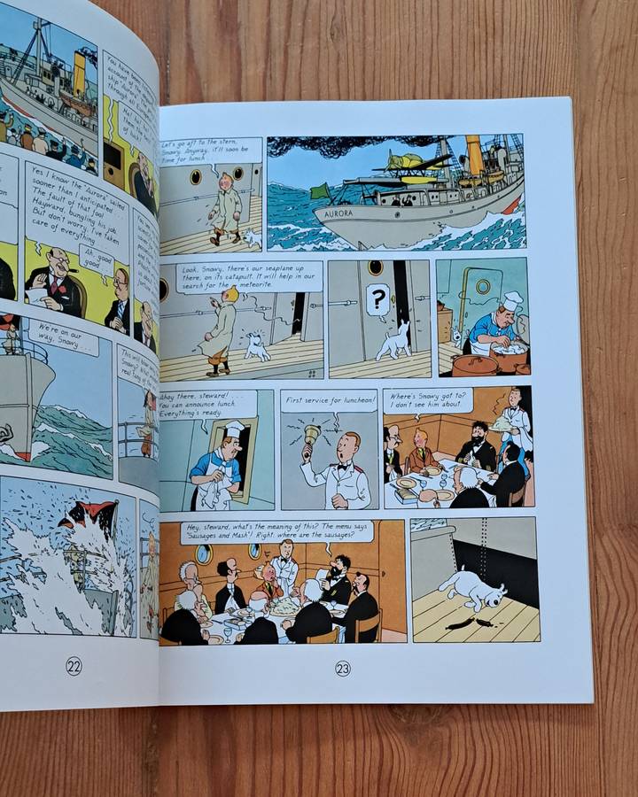 The Adventures Of Tintin The Shooting Star By Herge comic cartoon graphic novel classic