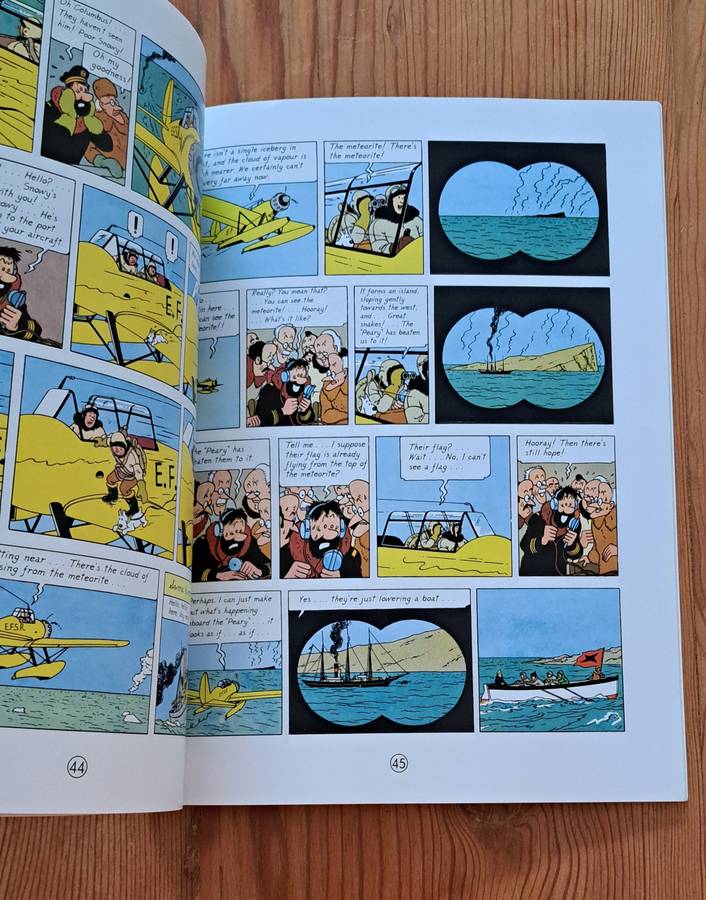 The Adventures Of Tintin The Shooting Star By Herge comic cartoon graphic novel classic