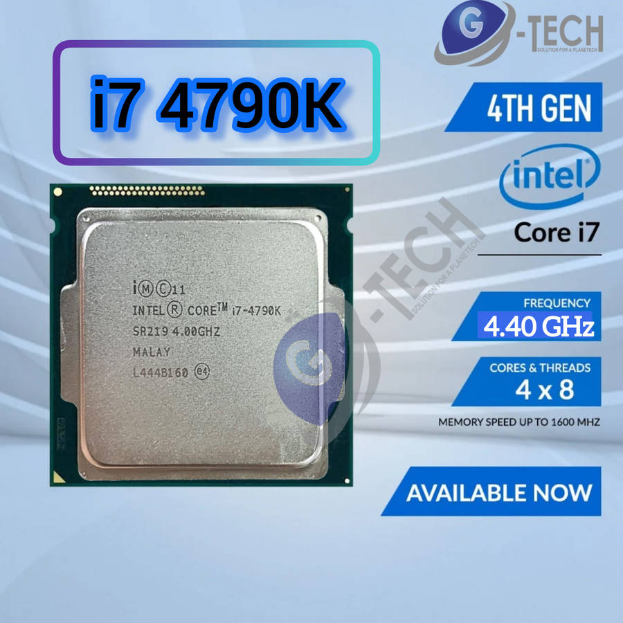 Fast INTEL Core I7-4790K CPU 4GHz Socket LGA 1150 Quad Core CPU Processor Benchmark stresTested 100%