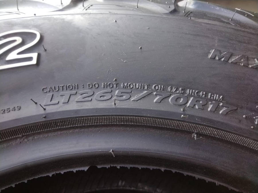 265|70|17 × 4 Hankook AT² Mud Terrain tyres