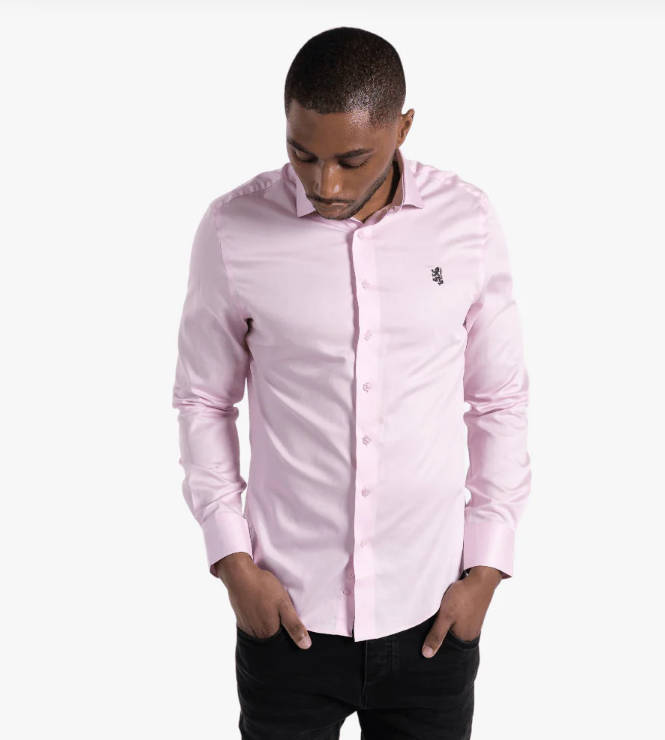 Original PRINGLE of Scotland Formal Shirt MSLS0202 - Medium (Retail R1699) - Classic- 100% Cotton