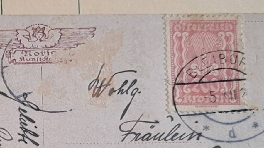 Antique Postcard - 1924 - Hermann Rüdisühli (1864-1944) Swiss Artist