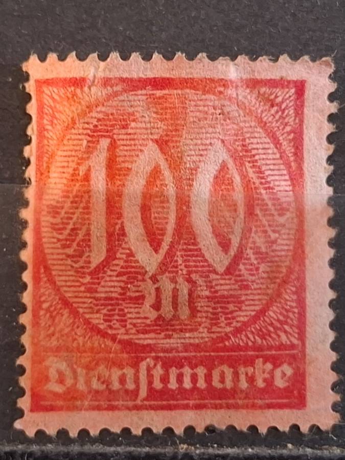 1922-1923 -  German Empire  - 100Mk. -  Unused - New Government Stamps