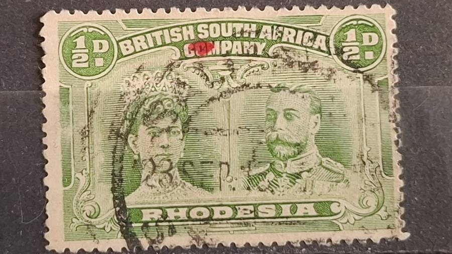 1910 - British South Africa Company - ½P - King George V