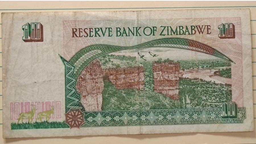 1997 - Zimbabwe - $ 10 - Leonard Ladislas Tsumba - Demonetised Aug 2006 - CY 2269932