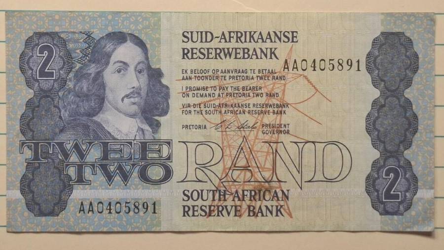 1990 - South Africa - 2 Rand - Signature: C.L. Stals - Demonetised Yes - AA0405891