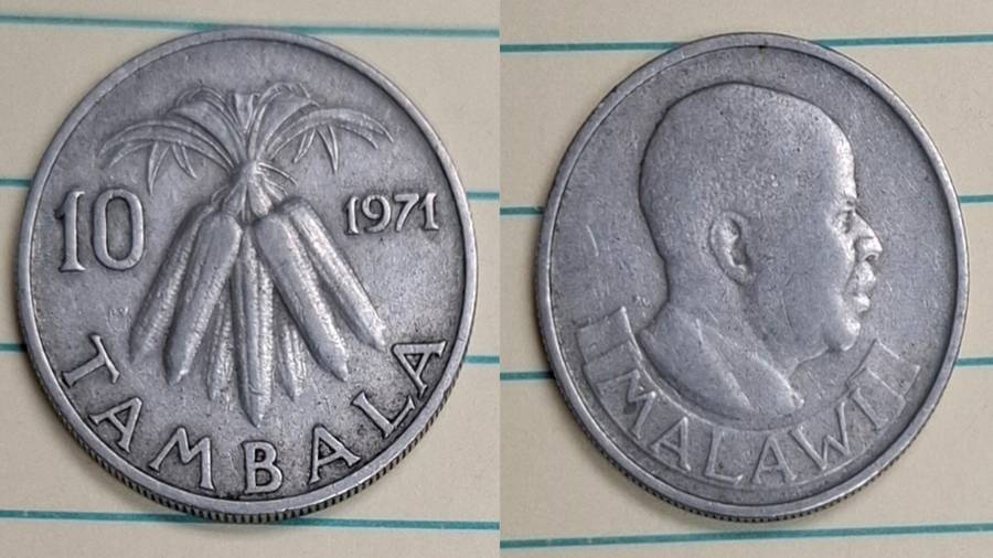 1971 - Malawi - 10 Tambala - Dr. Hastings Kamuzu Banda -  - Copper-nickel