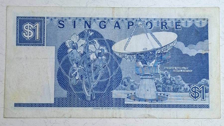 1987 - Singapore - $1 - Signature : Dr. Goh Keng Swee (DGKS) - Demonetised No - B53 486196