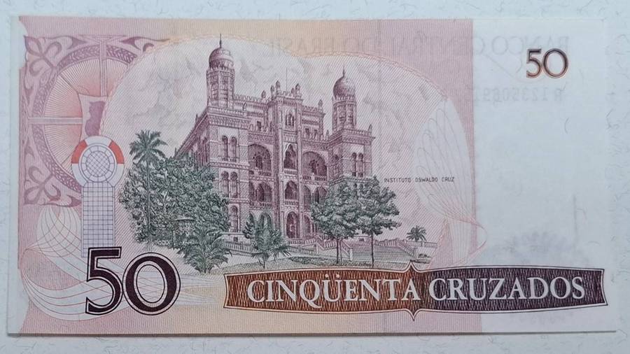 1986 - Brazil - 50 Cruzados - Signature : Dilson Domingos Funaro - Demonetised Jan 1989 - A 12350891