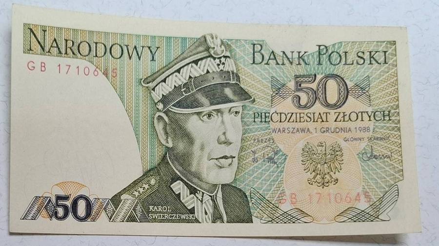 1988 - Poland - 50 Zlotys -  AU/UNC - Demonetised Jan 1995 - GB 1710645
