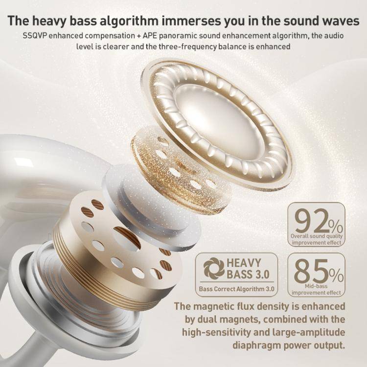 ZGA GS24 Ear Clip Wireless Bluetooth Earphones(Black)