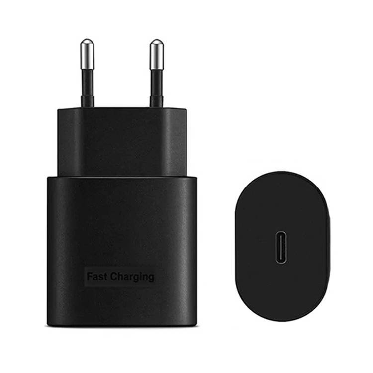 25W Type-C Port Charger for Samsung, EU Plug(Black)