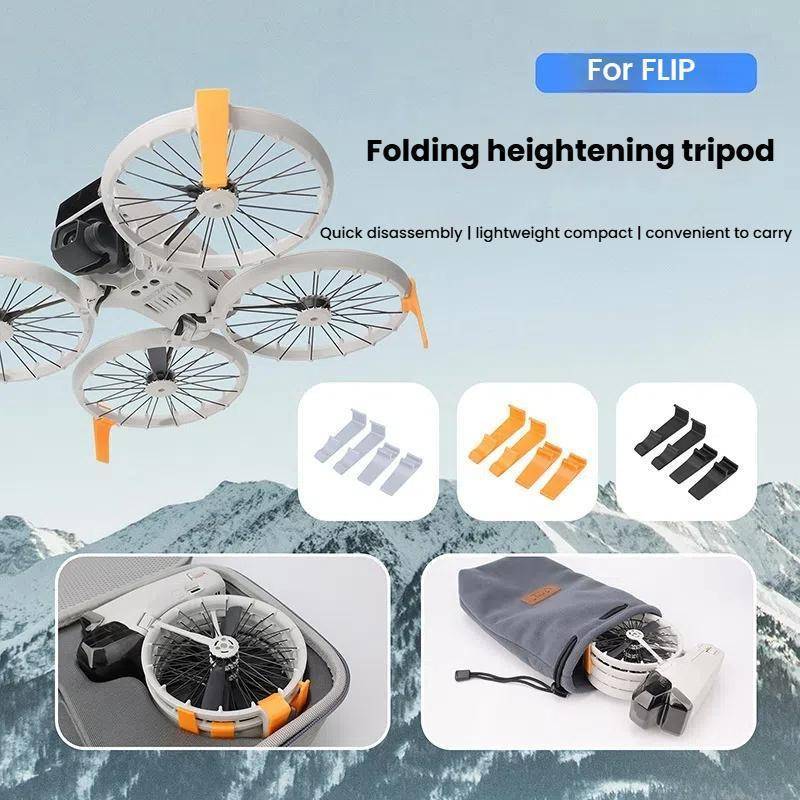 DJI Flip CQT 4 In 1 Drone Folding Booster Stand Scratch and Wear Resistant Landing Protective Bracke