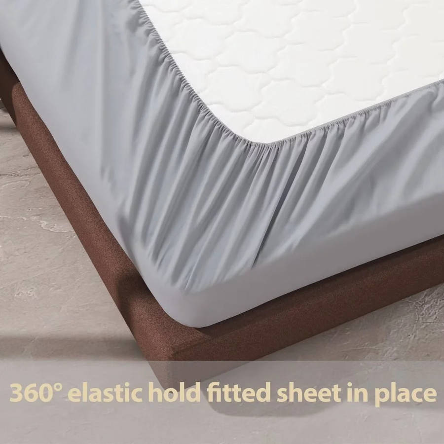 Fitted Sheet & Pillowcase Set! - Grey