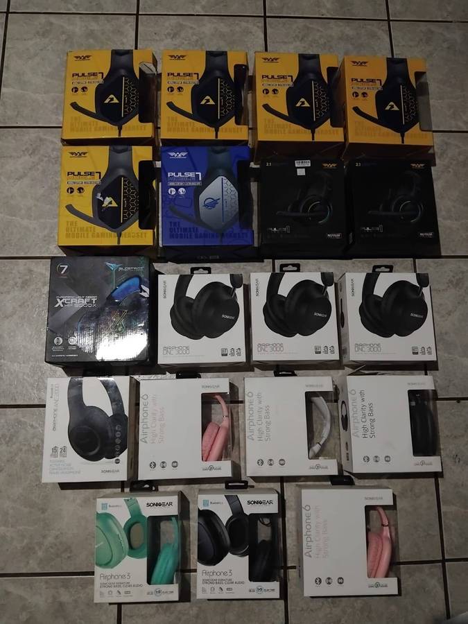 Weekend Special! No Reserve! Bulk Lot of 56 Mixed Headphones - Untested - Bargain!!