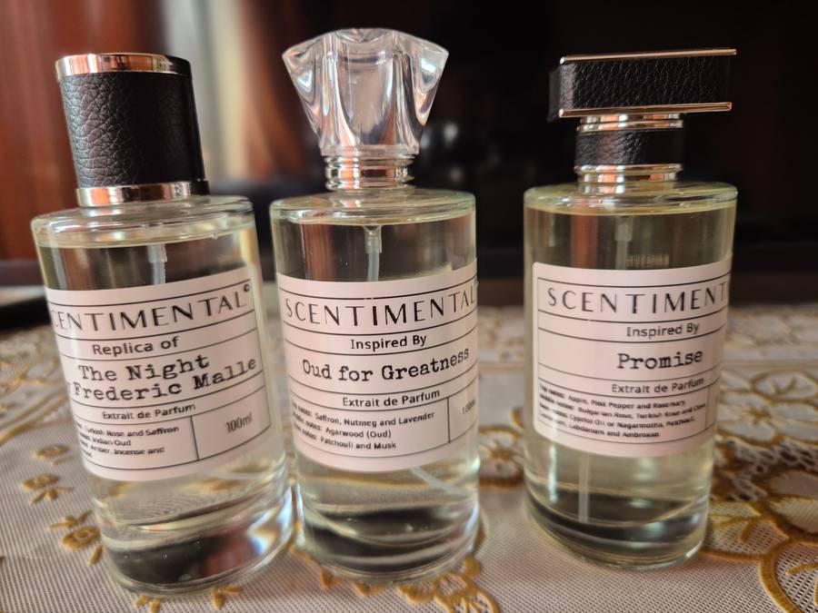 THREE SCENTIMENTAL FRAGRANCES UNISEX