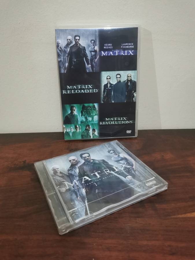 The Matrix Trilogy on DVD with CD Soundtrack