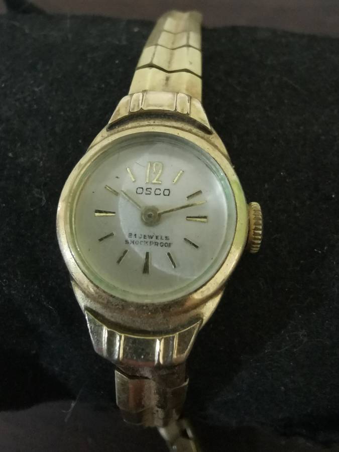 Vintage 21 Jewels Rolled Gold Osco Ladies Watch