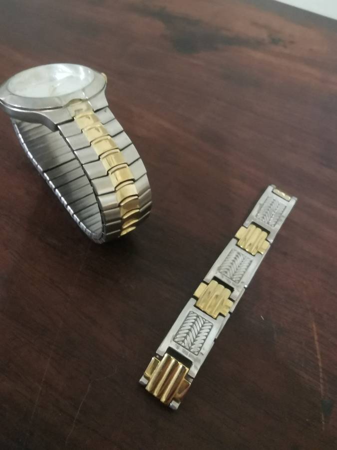 Classy Gentleman's Watch and Bracelet Combo