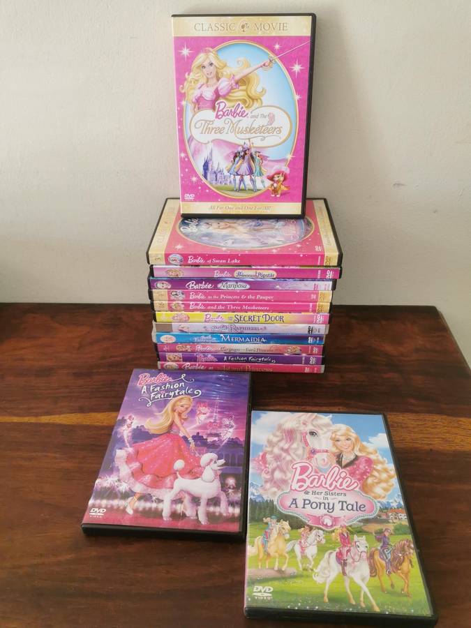 Barbie Movie Collection on DVD x12 - see pics for titles
