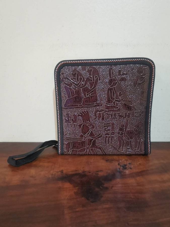 Beautiful Egyptian Motif CD Pouch - 20 Pockets