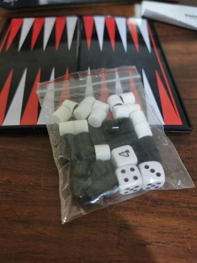 Backgammon Set in Original Tin by TYPO